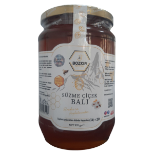 Bozkır Tarımsal Süzme Çiçek Balı 970gr (700 Prolin ve üzeri)