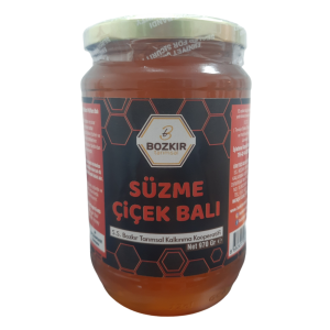 Bozkır Tarımsal Süzme Çiçek Balı 970gr Kahvaltı serisi