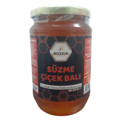 Bozkır Tarımsal Süzme Çiçek Balı 970gr Kahvaltı serisi